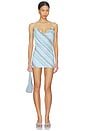 view 2 of 3 VESTIDO MORANA MESH MINI in Ocean Ombre Stripe