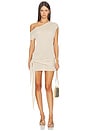 view 1 of 4 VESTIDO OFF SHOULDER in Gold Shimmer