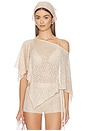 view 1 of 5 Fern Crochet Poncho in Champagne