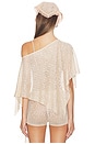 view 3 of 5 Fern Crochet Poncho in Champagne
