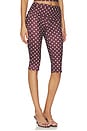 view 2 of 6 Vali Polka Dot Capri Pant in Chocolate & Baby Pink