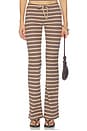 view 1 of 6 Dillon 2.0 Pant in Brown Multi Stripe
