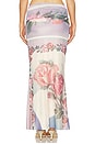 view 4 of 6 Raffie Maxi Skirt in Printed Mesh