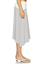 view 2 of 6 Curved Yoke Hi Lo Skirt in Grey