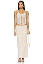 view 5 of 6 Karolina Maxi Skirt in White