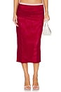 view 1 of 6 Caline Midi Skirt in Red