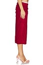 view 3 of 6 Caline Midi Skirt in Red