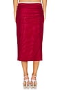 view 4 of 6 Caline Midi Skirt in Red