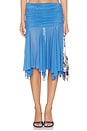 view 1 of 6 Clea Skirt in Cobalt