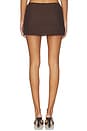 view 4 of 6 Octavia Mini Skirt in Chocolate