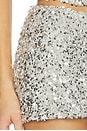 view 6 of 6 Reilynn Mini Skirt in Silver