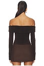 view 3 of 4 Korra Top in Chocolate