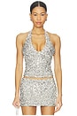 view 1 of 5 Reilynn Top in Silver