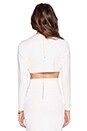 view 3 of 3 The Lover Crop Top in White