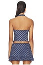 view 3 of 4 Rio Halter Tie Bustier Top in Navy