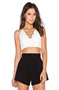 view 1 of 3 Gracie Lace Crop Top in White