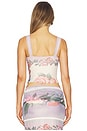 view 3 of 4 Raffie Corset Top in Printed Mesh