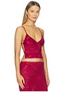 view 2 of 5 Kirra Lace Top in Red