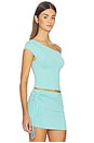 view 2 of 5 Off Shoulder Knit Top in Aqua