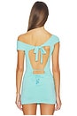 view 3 of 5 Off Shoulder Knit Top in Aqua