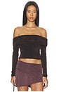 view 1 of 4 I.AM.GIA Korra Top in Dark Brown