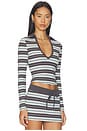 view 2 of 4 Kaydin Long Sleeve Top in Blue Stripe