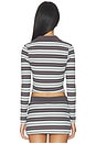 view 3 of 4 Kaydin Long Sleeve Top in Blue Stripe