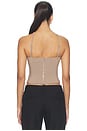 view 3 of 5 Tamora Corset Top in Taupe