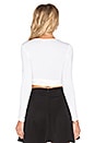 view 3 of 3 Ballerina Crop Top in White