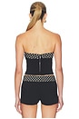 view 3 of 5 Kittie 2.0 Bustier in Black Base With Reverse Dot