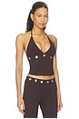 view 2 of 4 Marren Halter Top in Brown
