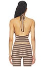 view 4 of 5 Dillon 2.0 Top in Brown Multi Stripe