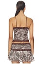 view 3 of 4 Vira Top in Neutral Zebra