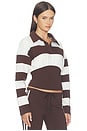view 2 of 4 Collins Rugby Top in Brown Stripe