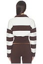 view 4 of 4 Collins Rugby Top in Brown Stripe