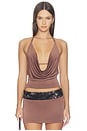 view 1 of 4 Thara Top in Chocolate