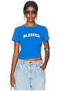 view 1 of 4 Kayla Baby Tee in Blue