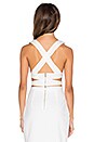 view 3 of 3 Lust Crop Top in White