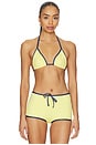 view 1 of 5 Kristin Bikini Top in Pale Yellow