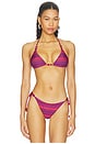 view 2 of 6 Reversible Finlea Bikini Top in Vintage Stripe