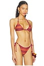 view 3 of 6 Reversible Finlea Bikini Top in Vintage Stripe