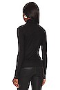 view 3 of 4 Mackay Rib Turtleneck Top in Jet Black