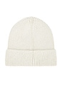 view 3 of 3 Logo Box Cuffed Beanie in White Dune