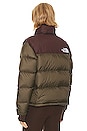 view 4 of 6 1996 Retro Nuptse Jacket in New Taupe Green & Coal Brown