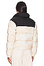 view 5 of 6 Crinkle Rev Nuptse Jacket in White Dune Low-fi Hi-tek Dye Print