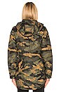 view 4 of 5 Tamburello Parka in Burnt Olive Green Waxed Camo Print