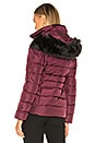 view 4 of 6 Gotham Jacket II With Faux Fur Trim in Deep Garnet Red