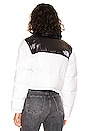 view 4 of 5 Nuptse Short Jacket in TNF White & TNF Black