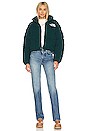 view 5 of 5 High Pile Nuptse Jacket in Ponderosa Green