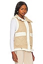 view 3 of 5 Mila Puffer Vest in Caramel